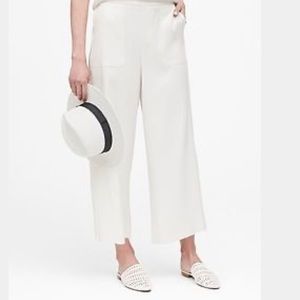 Banana republic wide-leg cropped TENCEL pant
